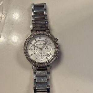 Michael Kors Silver Chronograph Women's Watch